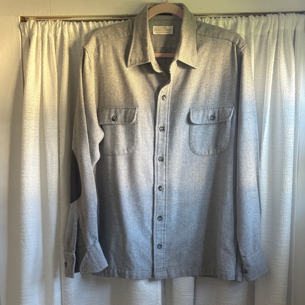 Men's Gray Vintage Countess Mara Button-Up Jacket